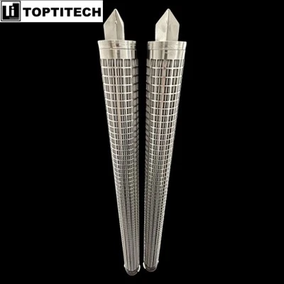 150um 226 Fin SS 316L Skartoċċ tal-filtru ippjegat